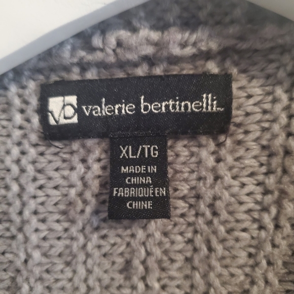 Valerie Bertinelli Grey Knit Cardigan XL - Picture 2 of 4